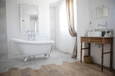 Salle de bains dans l'établissement Superbe appartement - L'escapade