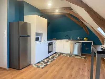 Cuisine ou kitchenette dans l'établissement Clos des Minimes