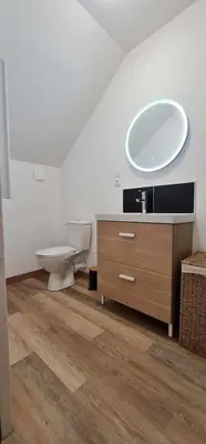 Salle de bains dans l'établissement Chez Julie