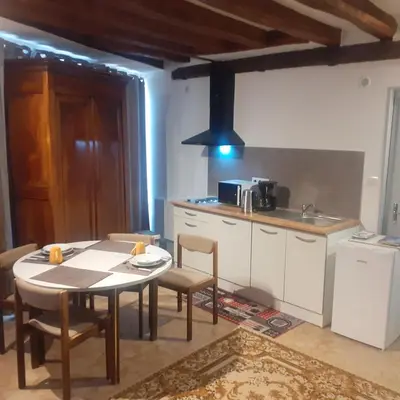 Cuisine ou kitchenette dans l'établissement Chez Mick