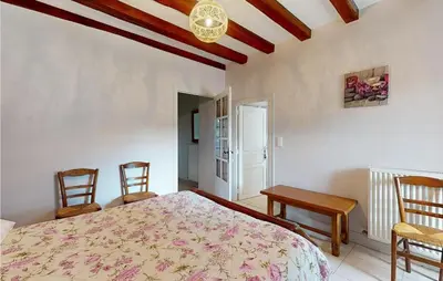 Un ou plusieurs lits dans un hébergement de l'établissement Lovely Home In Anché With Kitchen