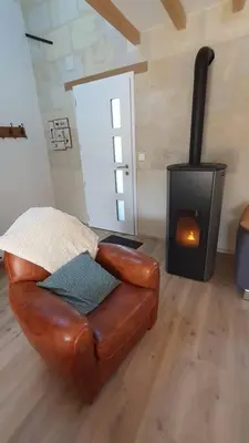 Coin salon dans l'établissement Gîte Sweetloire