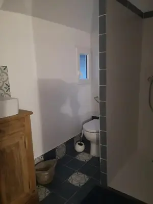 Salle de bains dans l'établissement Le petit Plessis studio