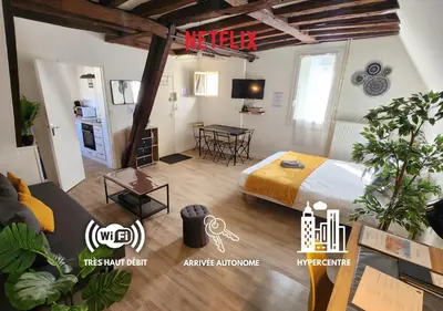 Cuisine ou kitchenette dans l'établissement L'Etape Tourangelle