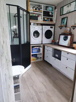 Cuisine ou kitchenette dans l'établissement Gîte de la vallée à Courdemanche Sarthe