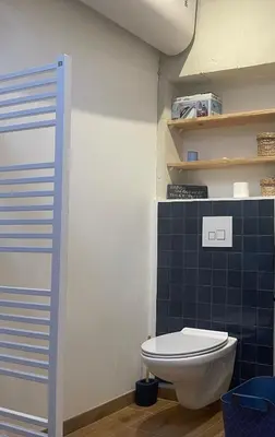 Salle de bains dans l'établissement Chez Juliette - Maison et jardin - bord de Loire à Saumur