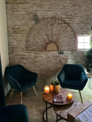 Coin salon dans l'établissement Gîte le Saint-Honoré