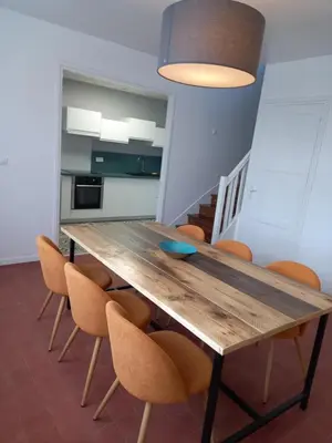 Cuisine ou kitchenette dans l'établissement Maison circuit des 24h