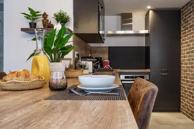 Cuisine ou kitchenette dans l'établissement Le Presti-Twin - PrestiPlace Collection