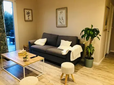 Coin salon dans l'établissement Maison 4 p. Château de la Loire