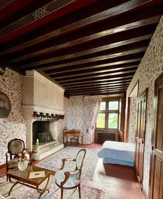 Un ou plusieurs lits dans un hébergement de l'établissement Château La Chevalerie - 24h du Mans