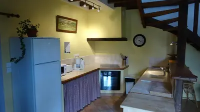 Cuisine ou kitchenette dans l'établissement Les gîtes des Nouers