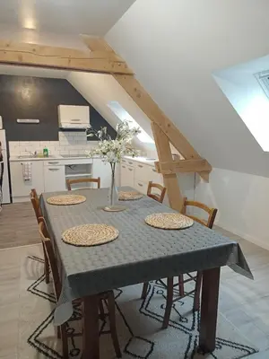 Cuisine ou kitchenette dans l'établissement appart 2 chambres