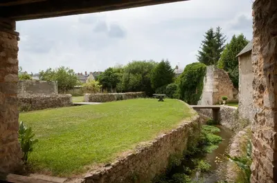 Jardin de l'établissement Gîte des Grands Moulins de Baugé