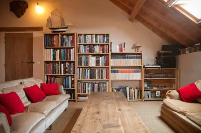Bibliothèque dans le B&B/chambre d'hôtes
