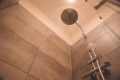 Salle de bains dans l'établissement Le Verlaine, T4 en triplex