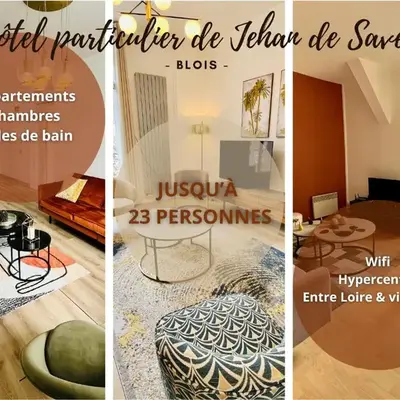 Inédit : appartements grandes capacités sur les quais de Blois - 23 pers