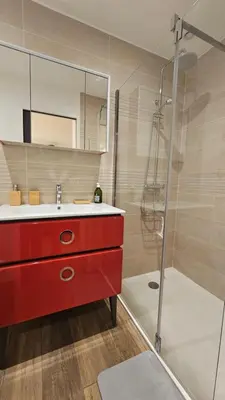 Salle de bains dans l'établissement Duplex élégant Tours quais de Loire