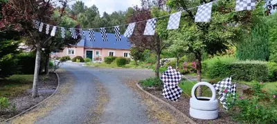 Jardin de l'établissement chambre plan d eau