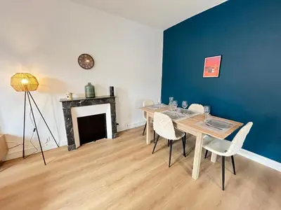Coin salon dans l'établissement Le Pâtis - Proche Gare - Centre ville - 4 pers