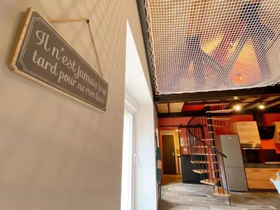 Plan de l'établissement Loft industriel avec Spa, Sauna et Hammam en Touraine – Jardin clos et équipements haut de gamme - FR-1-381-559