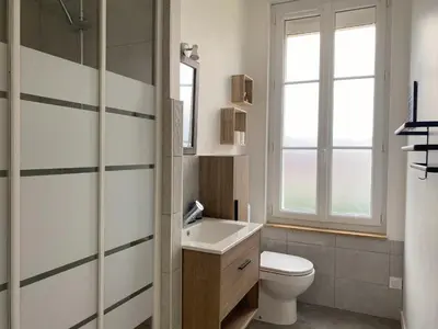 Salle de bains dans l'établissement Le Clos Aime