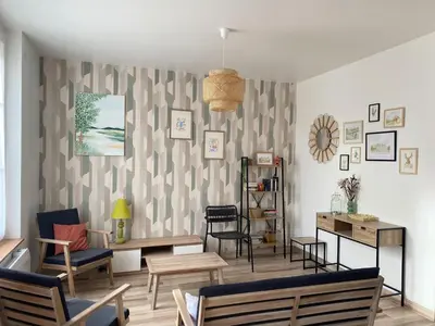 Coin salon dans l'établissement Le Clos Aime