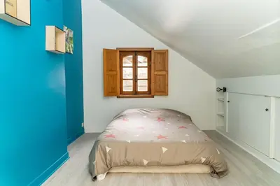 Un ou plusieurs lits dans un hébergement de l'établissement Maison de caractère du XVIII siècle