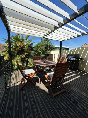 Balcon ou terrasse dans l'établissement La Victoria - Charmante maison en centre ville - Gare - Jardin