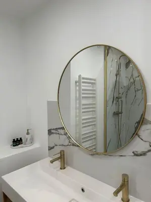 Salle de bains dans l'établissement Appartement de charme hyper centre Le Mans