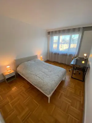 Un ou plusieurs lits dans un hébergement de l'établissement Le 5ème Ciel - Appartement jusqu'à 6 pers