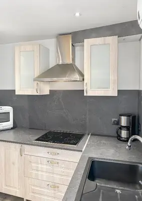 Cuisine ou kitchenette dans l'établissement Séjour Lumineux et Cosy au pied du Cher