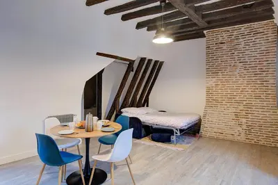 Coin salon dans l'établissement Cœur de Ville - T3 - 6 personnes - Arrivée Autonome