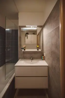 Salle de bains dans l'établissement Le Cocon Manceau