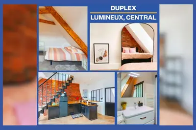 Plan de l'établissement Duplex Élégant et Lumineux avec vue sur le château