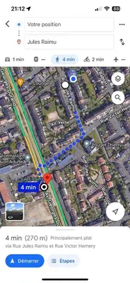 Plan de l'établissement Maison 6 personnes avec parking privé (à 1km du circuit et à 270 mètres de l’arrêt tram T1-Jules Raimu)