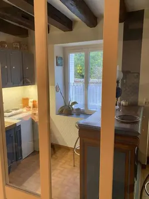 Cuisine ou kitchenette dans l'établissement Gîte des Moriers Blois Bord de Loire