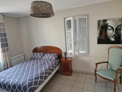 Un ou plusieurs lits dans un hébergement de l'établissement Les Chambres de Beaumont
