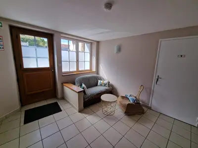 Coin salon dans l'établissement Les Chambres de Beaumont