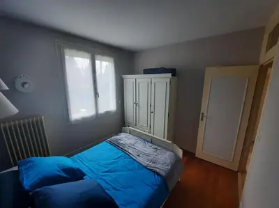 Un ou plusieurs lits dans un hébergement de l'établissement Maison calme entre Loire et Châteaux.