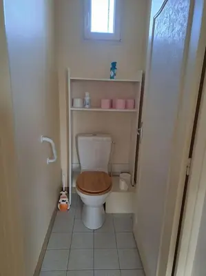 Salle de bains dans l'établissement Maison calme entre Loire et Châteaux.