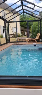 Piscine de l'établissement Chb double avec baignoire ou située à proximité