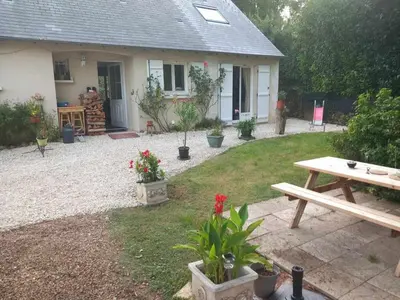 Jardin de l'établissement Le Sapin Parasol - House for 7 people.