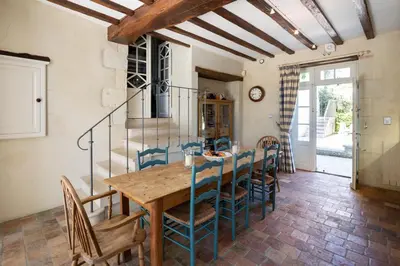 Coin salon dans l'établissement Chateau De Grazay
