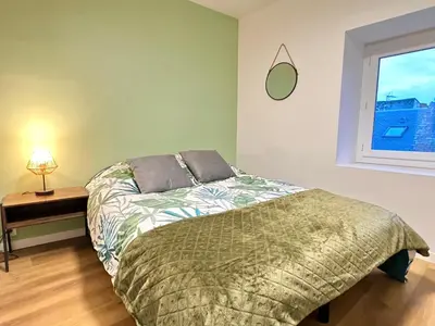 Un ou plusieurs lits dans un hébergement de l'établissement Les 4 Appartements au cœur de Châtellerault