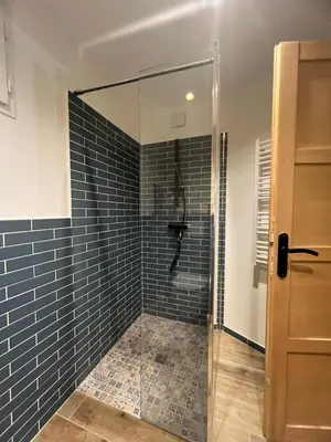 Salle de bains dans l'établissement Moonlight cottage france