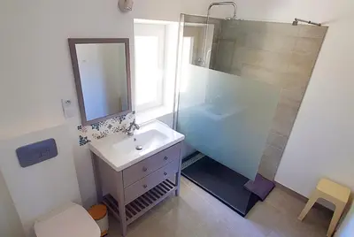 Salle de bains dans l'établissement Gîte AnjouLoire