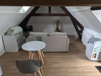 Coin salon dans l'établissement Appartement - Vendôme