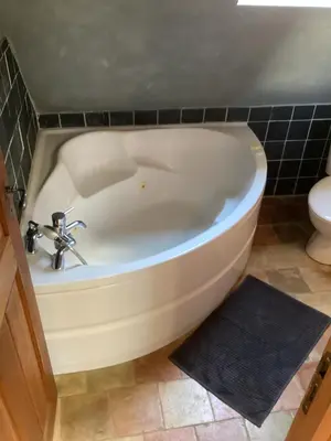 Salle de bains dans l'établissement Gîte de la vallée