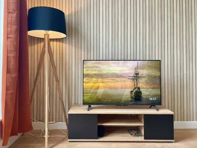 Télévision ou salle de divertissement dans l'établissement Cocon zen du clocher - SOnights